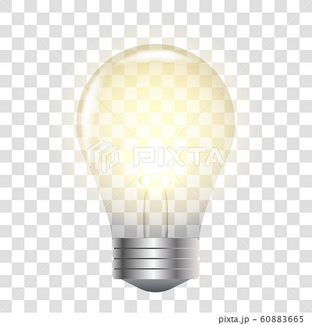 Light bulb realistic 60883665