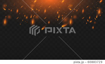 Red Fire sparks vector Red Fire sparks vector 60883729