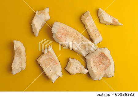 ugly organic broken rotten coconut on bright ugly organic broken rotten coconut on bright 60886332