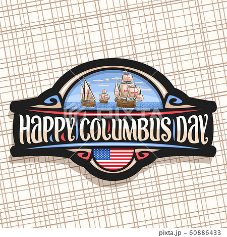 Vector logo for Columbus Day Vector logo for Columbus Day 60886433