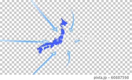 Arrow image heading to Japan 60887598