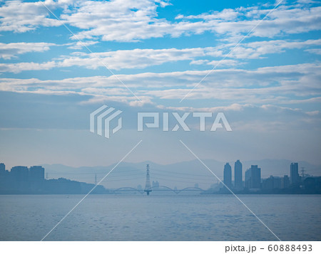 Taipei City on a foggy morning in Autumn 60888493