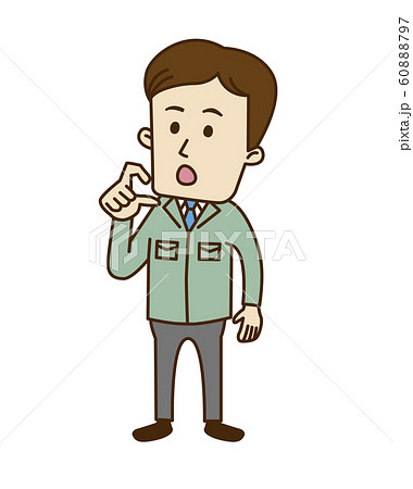 唖然の若い作業員 60888797