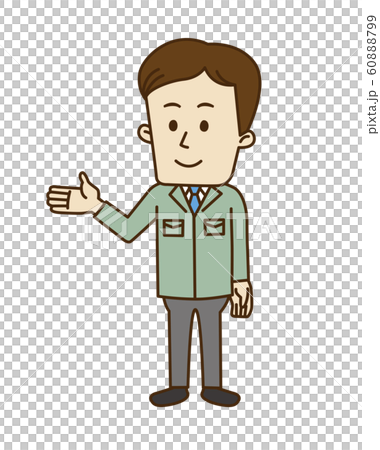 Young worker to guide - Stock Illustration [60888799] - PIXTA