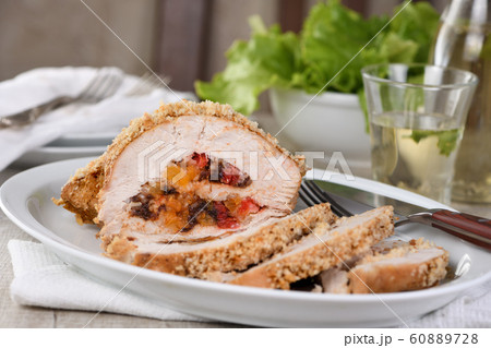 turkey stuffed with dried fruit turkey stuffed with dried fruit 60889728