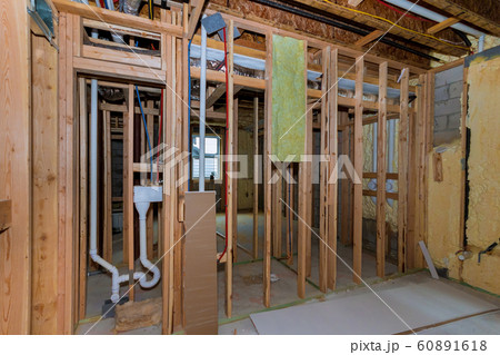 New home construction pipes and electrical 60891618