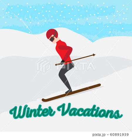 Winter vacation poster 60891939