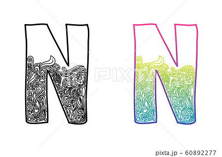 N alphabet in English of 26 letters N alphabet in English of 26 letters 60892277