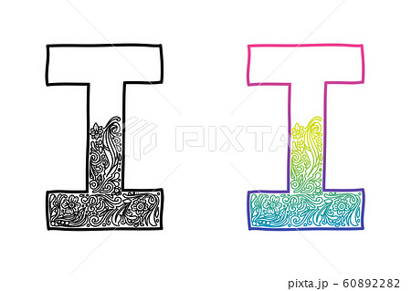 I alphabet in English of 26 letters 60892282