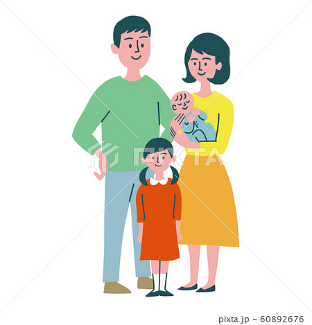 Family nuclear family family - Stock Illustration [60892676] - PIXTA