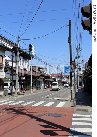 福島　会津若松　古い街並み 60893681