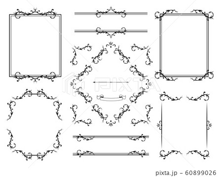 フレーム 飾り枠 枠のイラスト素材
