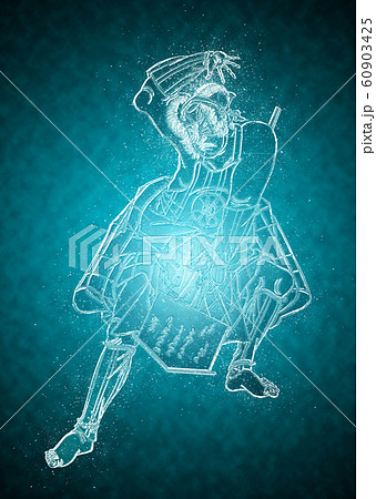 浮世絵　歌舞伎役者　その40　氷バージョン 60903425