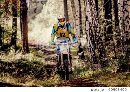 motocross enduro racer 60903499