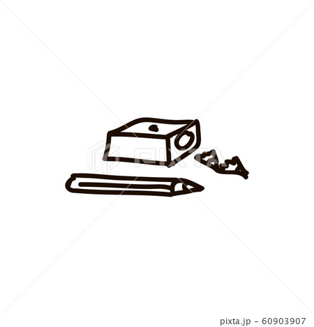 pencil and sharpener Graduation cap flat style pencil and sharpener Graduation cap flat style 60903907