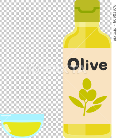 Olive oil in a bottle 60903976