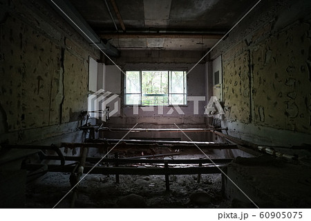 廃墟 ニュー晴翠荘 岐阜県可児郡御嵩町 鬼岩温泉の写真素材