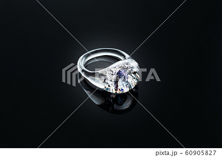 Transparent icy rings made from glass in ice and Transparent icy rings made from glass in ice and 60905827