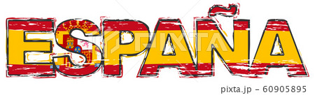 Word ESPANA (Spanish translation of SPAIN) with 60905895