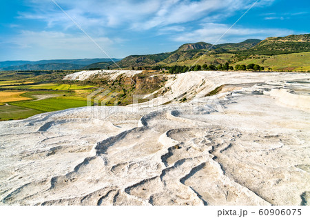 Travertine pools and terraces at Pamukkale in Turkey 60906075