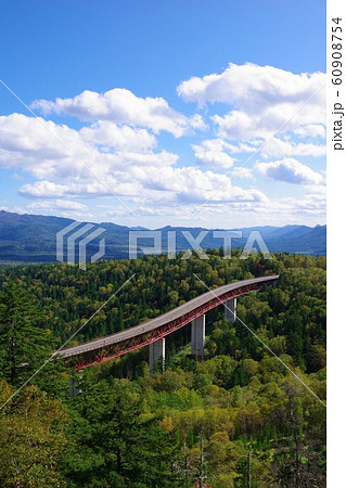 北海道　三国峠　松見大橋 60908754