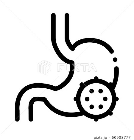Stomach Infection Icon Vector Outline Illustration 60908777