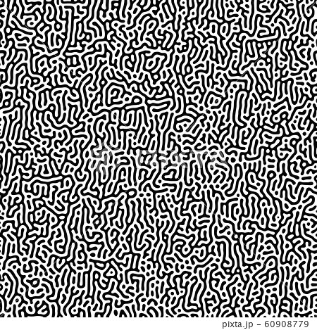 Seamless vector diffusion background. Organic pattern in maze style 60908779