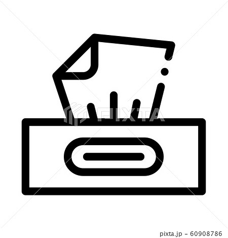 Dry Wipes Package Icon Vector Outline Illustration 60908786
