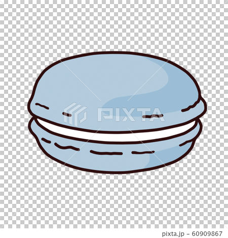 マカロン 水色 のイラスト素材