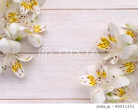Bouquets of tender alstroemeria flowers 60911331