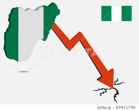 Nigeria economic crisis vector illustration Eps 10 60911790