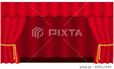 Theater curtain on white background. Theater 60912049