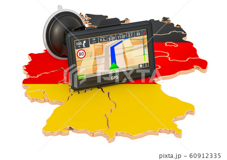 GPS navigation in Germany, 3D rendering 60912335