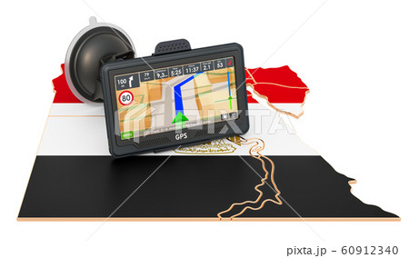 GPS navigation in Egypt, 3D rendering GPS navigation in Egypt, 3D rendering 60912340