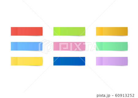 Sticky colored notes. Post note paper. Vector Sticky colored notes. Post note paper. Vector 60913252