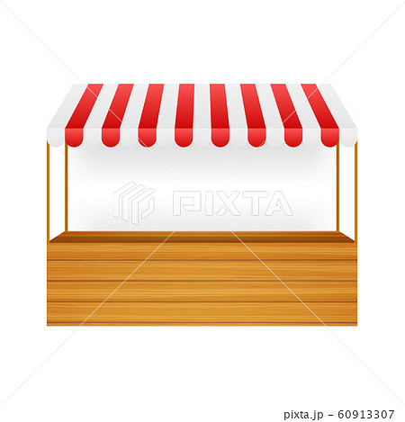 Template shopping stand with red and white striped Template shopping stand with red and white striped 60913307