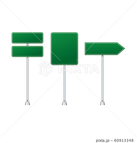 Set of road signs isolated on transparentのイラスト素材 [60913348] - PIXTA