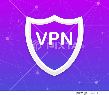 VPN Safety Shield sign. Vector illustration. 60913390