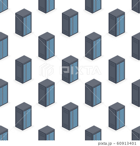 Servers pattern repeat seamless on white Servers pattern repeat seamless on white 60913401
