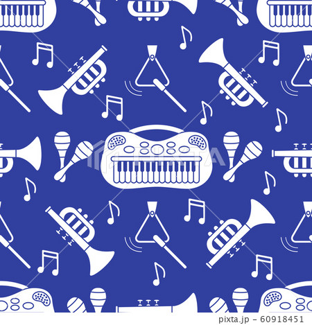 Seamless pattern Musical instruments Toys for kids 60918451
