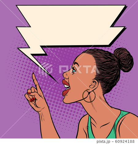 African woman threatens finger African woman threatens finger 60924188