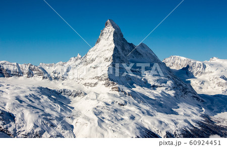 Zermatt Matterhorn view mountain winter landscape Swiss ales 60924451