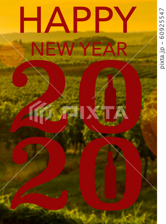 Happy New Year 2020 wine Background for your Christmas 60925547