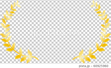 Laurel wide horizontal award ceremony frame ranking illustration 60925960