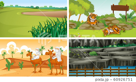 Four different scenes of nature 60926751