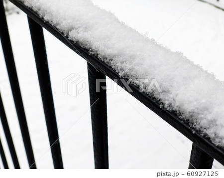 Dangerous slippery stairs and old handrail  60927125