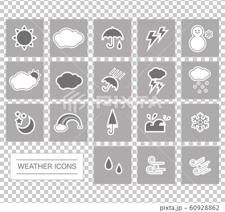 Weather Icon Set Square frame 3 Weather Icon Set Square frame 3 60928862