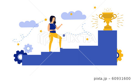 Achievement target career challenge vector flat 60931600