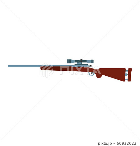 Sniper Rifle Army Gun Vector Icon Militaryのイラスト素材