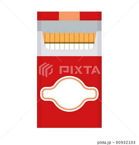 Cigarette box vector icon cardboard package. 60932103